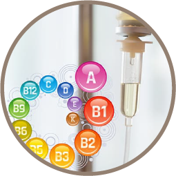 營養點滴注射搭配多種維生素，有效補充身體所需能量與微量元素。